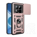 Gigapack Xiaomi Redmi Note 15 Pro Plus 5G defender szilikon telefonvédő (ütésállóság, tartógyűrű, kameravédő) rozéarany