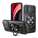 Gigapack Xiaomi Redmi Note 15 Pro Plus 5G defender szilikon telefonvédő (ütésállóság, tartógyűrű, mágneses) fekete