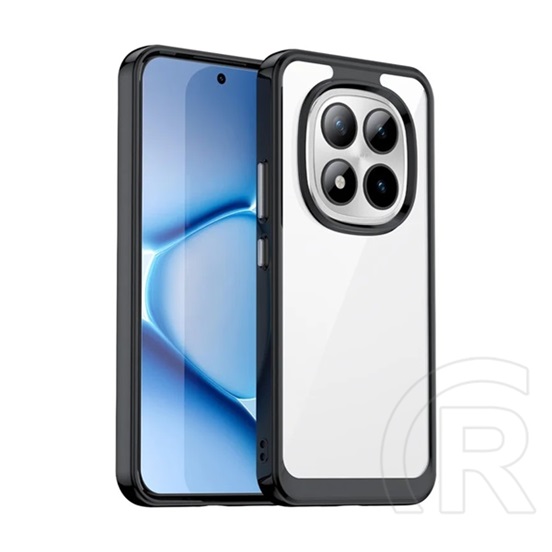 Gigapack Xiaomi Redmi Note 15 Pro Plus 5G szilikon telefonvédő (ütésállóság, átlátszó hátlap) fekete