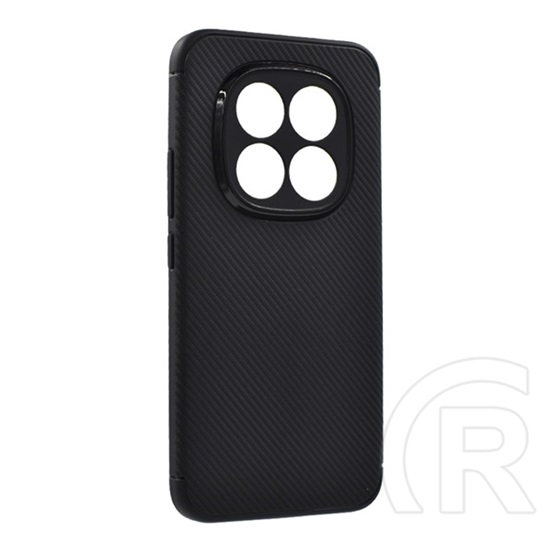 Gigapack Xiaomi Redmi Note 15 Pro Plus 5G szilikon telefonvédő (ütésállóság, légpárnás sarok, karbon minta) fekete