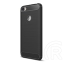 Gigapack Xiaomi Redmi Note 5A Prime Szilikon telefonvédő (légpárnás sarok, szálcsiszolt, karbon minta, fekete)