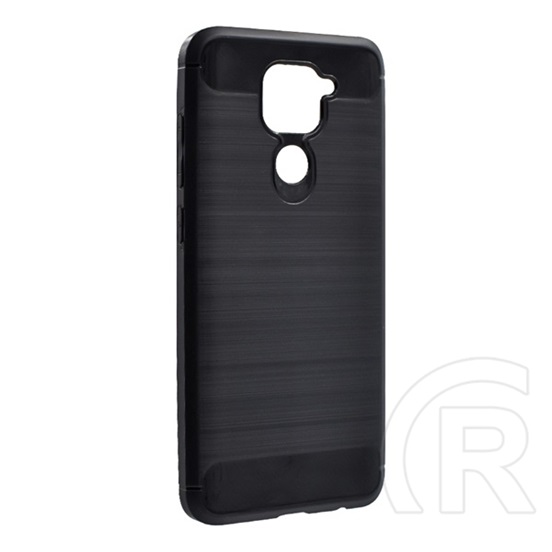 Gigapack Xiaomi Redmi Note 9 5G szilikon telefonvédő (közepesen ütésálló, légpárnás sarok, szálcsiszolt) fekete