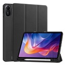 Gigapack Xiaomi Redmi Pad 2 tok álló, bőr hatású (flip, trifold, asztali tartó, ceruza tartó) fekete