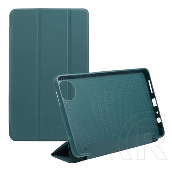 Gigapack Xiaomi Redmi Pad SE 8.7 tok álló, bőr hatású (flip, trifold, asztali tartó) sötétzöld