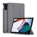 Gigapack Xiaomi Redmi Pad SE tok álló, bőr hatású (aktív flip, oldalra nyíló, trifold, asztali tartó) sötétszürke