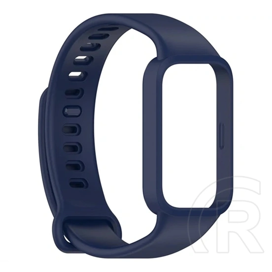 Gigapack Xiaomi Smart Band 9 Active pótszíj (egyedi méret, szilikon, ütésállóság + szilikon keret) sötétkék