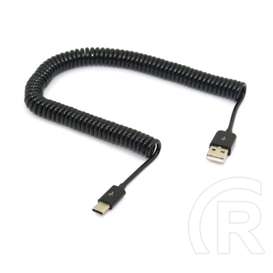 Gigapack Adatkábel (USB 3.1 - Type-C, 200-300cm, spirálkábel, fekete)