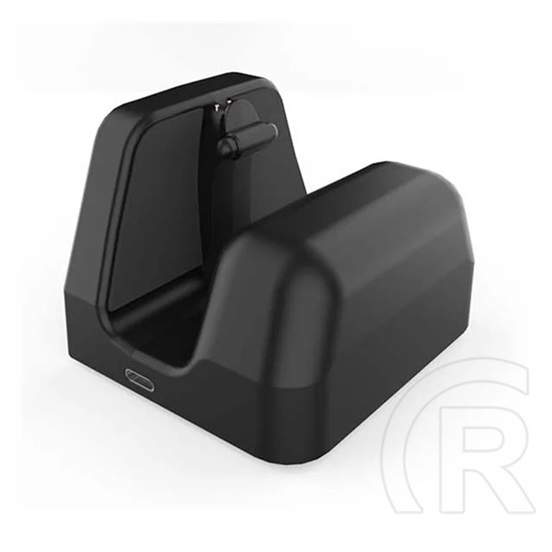 Gigapack asztali töltő állvány (type-c aljzat, gyorstöltés+50cm type-c-type-c kábel, ray ban meta wayfarer töltő) fekete