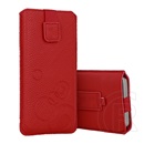 Gigapack deko tok álló (univerzális, kör, kihúzható tépőzár, övre fűzhető, 4.7-5.4" méret) piros