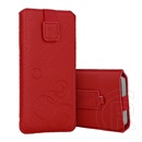 Gigapack deko tok álló (univerzális, kör, kihúzható tépőzár, övre fűzhető, 6.1-6.7" méret) piros