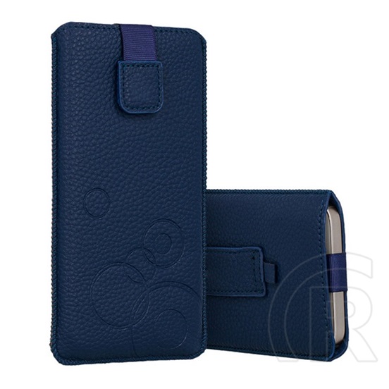 Gigapack deko tok álló (univerzális, kör, kihúzható tépőzár, övre fűzhető, 6.1-6.7" méret) sötétkék