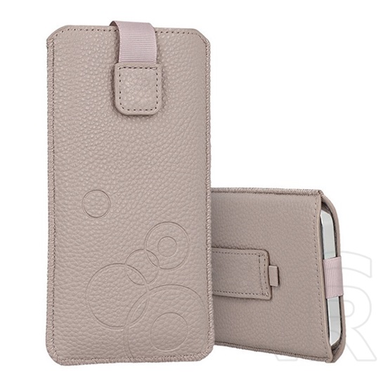 Gigapack deko tok álló (univerzális, kör, kihúzható tépőzár, övre fűzhető, xxl méret) világosbarna