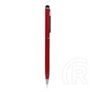 Gigapack érintőképernyő ceruza 2in1 (univerzális, toll, kapacitív érintőceruza, 13cm) piros