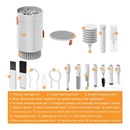 Gigapack fülhallgató, billentyűzet, kijelző tisztító 20in1 (univerzális, multifunkciós, kompakt) fehér