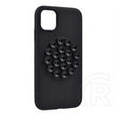 Gigapack iPhone 11 szilikon telefonvédő (matt, kameravédő, tapadókorong) fekete