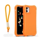 Gigapack iPhone 11 szilikon telefonvédő (ütésállóság, légpárnás sarok, műanyag hátlap + kézpánt) narancssárga
