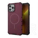 Gigapack iPhone 13 Pro defender műanyag telefonvédő (ütésállóság, légpárnás sarok, matt, szilikon belső, magsafe) lila