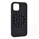 Gigapack iPhone 15 szilikon telefonvédő (matt, kameravédő, tapadókorong) fekete