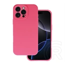 Gigapack iPhone 16 Pro szilikon telefonvédő (matt, mikrofiber plüss karcolásmentesítő belső, prémium) magenta