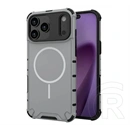 Gigapack iPhone 17 Pro defender műanyag telefonvédő (ütésálló, légpárnás sarok, matt, magsafe) világosszürke