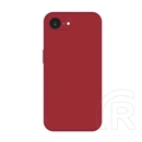 Gigapack iPhone 17e szilikon telefonvédő (matt, mikrofiber plüss karcolásmentesítő belső, prémium) burgundy