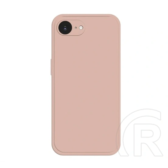 Gigapack iPhone 17e szilikon telefonvédő (matt, mikrofiber plüss karcolásmentesítő belső, prémium) rózsaszín