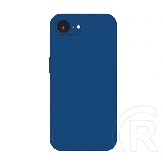 Gigapack iPhone 17e szilikon telefonvédő (matt, mikrofiber plüss karcolásmentesítő belső, prémium) sötétkék