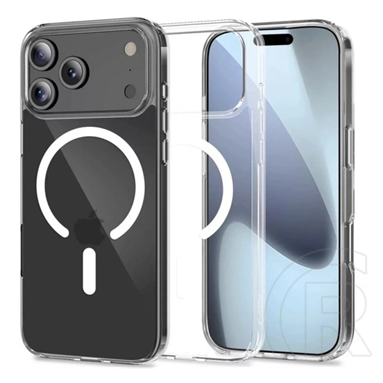 Gigapack iPhone 18 Pro Max szilikon telefonvédő (ütésállóság, légpárnás sarok, magsafe) átlátszó