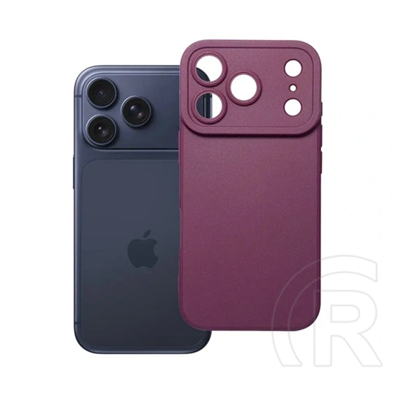 Gigapack iPhone 18 Pro szilikon telefonvédő (matt) bordó