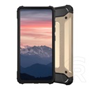 Gigapack műanyag telefonvédő (közepesen ütésálló, Apple iPhone 13 Pro Max szilikon belső, fémhatás) arany