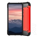 Gigapack műanyag telefonvédő (közepesen ütésálló, Apple iPhone 13 mini szilikon belső, fémhatás) piros