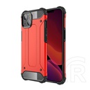Gigapack műanyag telefonvédő (közepesen ütésálló, Apple iPhone 13 mini szilikon belső, fémhatás) piros