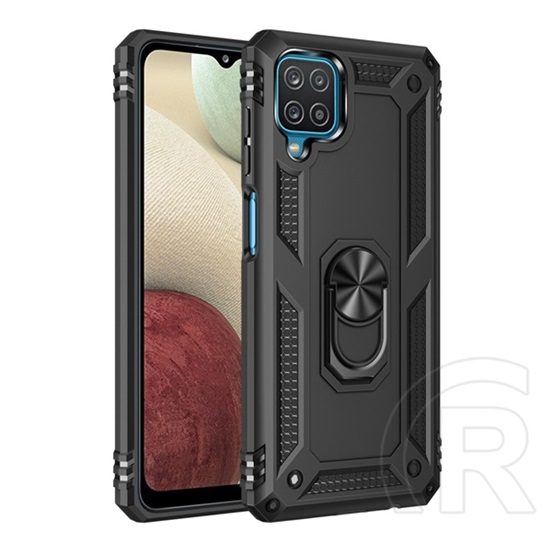 Gigapack műanyag telefonvédő (közepesen ütésálló, Samsung Galaxy A12 (SM-A125F / SM-A127F) szilikon belső) fekete