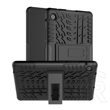 Gigapack műanyag védő (közepesen ütésálló, Huawei MatePad T8 WIFI szilikon belső, autógumi minta) fekete