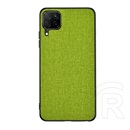 Gigapack műanyag védő (közepesen ütésálló, Samsung Galaxy A12 (SM-A125F / SM-A127F) szilikon keret, textil hátlap) zöld
