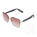 Gigapack okos napszemüveg (v5.3, zenelejátszás, hívásfogadás, ai fordító, cseppálló, rózsaszín lencse) fekete