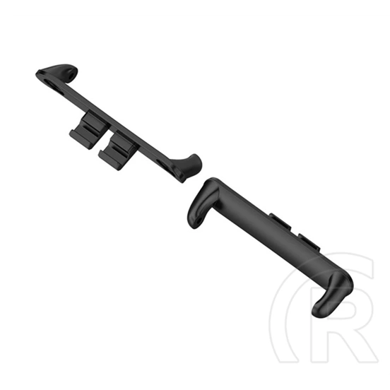Gigapack óraszíj csatlakozó adapter (egyedi méret, 1 pár, átalakító, fém, 20 mm, fekete)