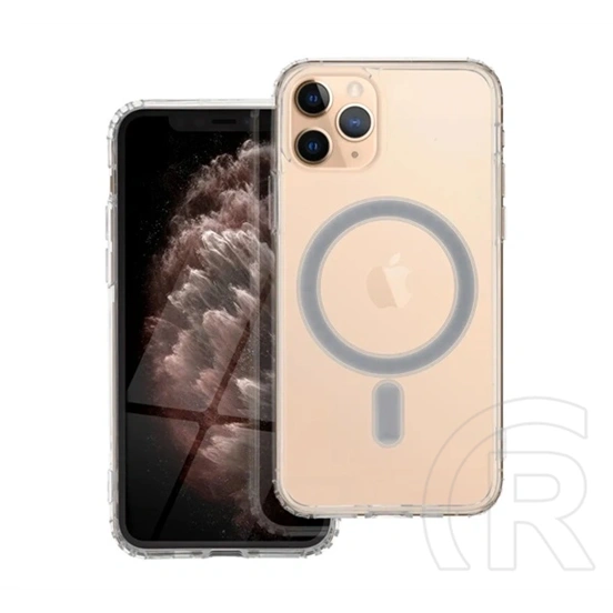 Gigapack szilikon telefonvédő (MagSafe, ütésállóság, átlátszó)