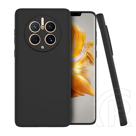 Gigapack szilikon telefonvédő (matt, csúszásmentes, precíz kivágások, fekete)