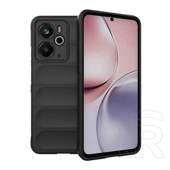 Gigapack szilikon telefonvédő (ütésálló, kameravédő, 3D, fekete)