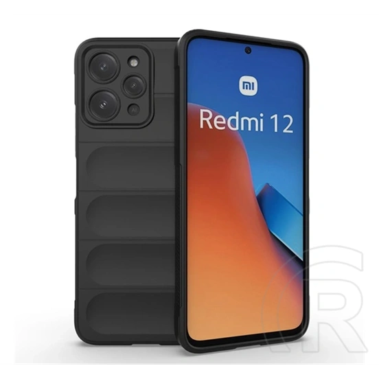 Gigapack szilikon telefonvédő (ütésálló, kameravédő, 3D, fekete)