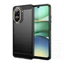 Gigapack szilikon telefonvédő (ütésálló, légpárnás sarok, szálcsiszolt, karbon minta, fekete)
