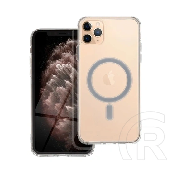 Gigapack szilikon telefonvédő (ütésállóság, MagSafe, átlátszó)
