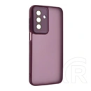 Gigapack szilikon telefonvédő (ütésállóság, akril hátlap, kameravédő, lila)