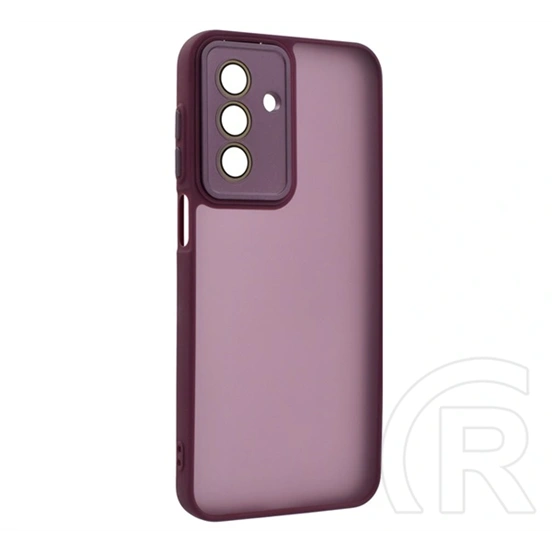 Gigapack szilikon telefonvédő (ütésállóság, akril hátlap, kameravédő, lila)