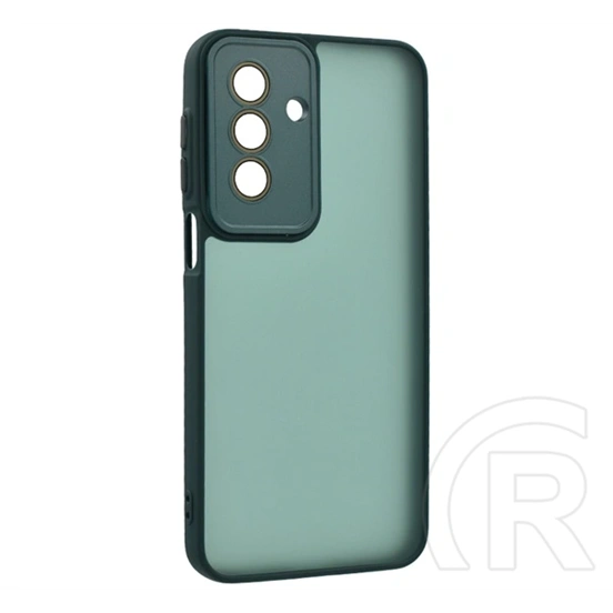 Gigapack szilikon telefonvédő (ütésállóság, akril hátlap, kameravédő, sötétzöld)