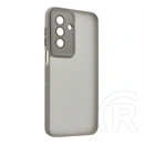 Gigapack szilikon telefonvédő (ütésállóság, akril hátlap, kameravédő, világosszürke)