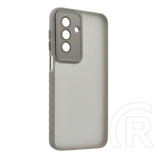 Gigapack szilikon telefonvédő (ütésállóság, akril hátlap, kameravédő, világosszürke)