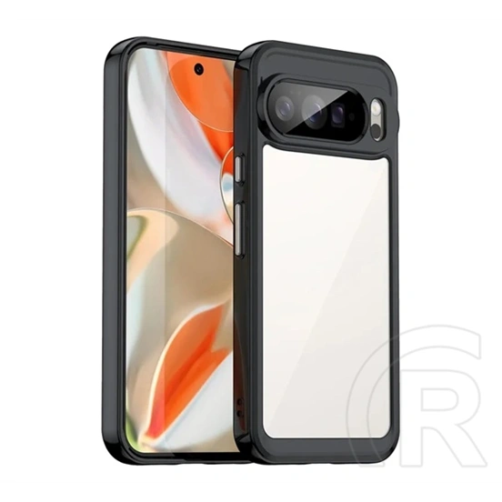 Gigapack szilikon telefonvédő (ütésállóság, átlátszó hátlap) fekete