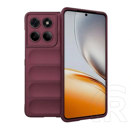 Gigapack szilikon telefonvédő (ütésállóság, kameravédő, 3D, bordó)